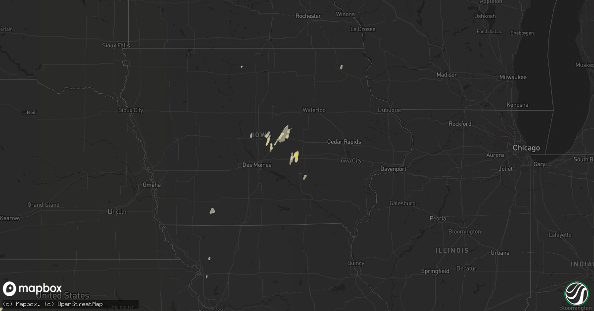 Hail map on August 27, 2022