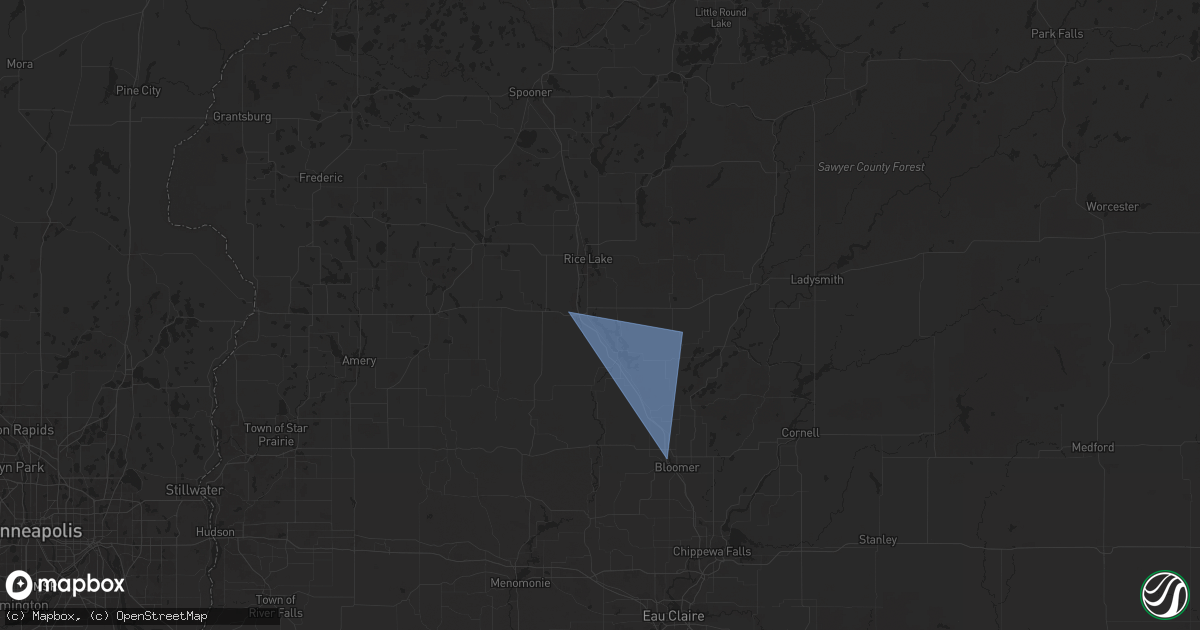 Hail map in Cameron, WI on August 27, 2024
