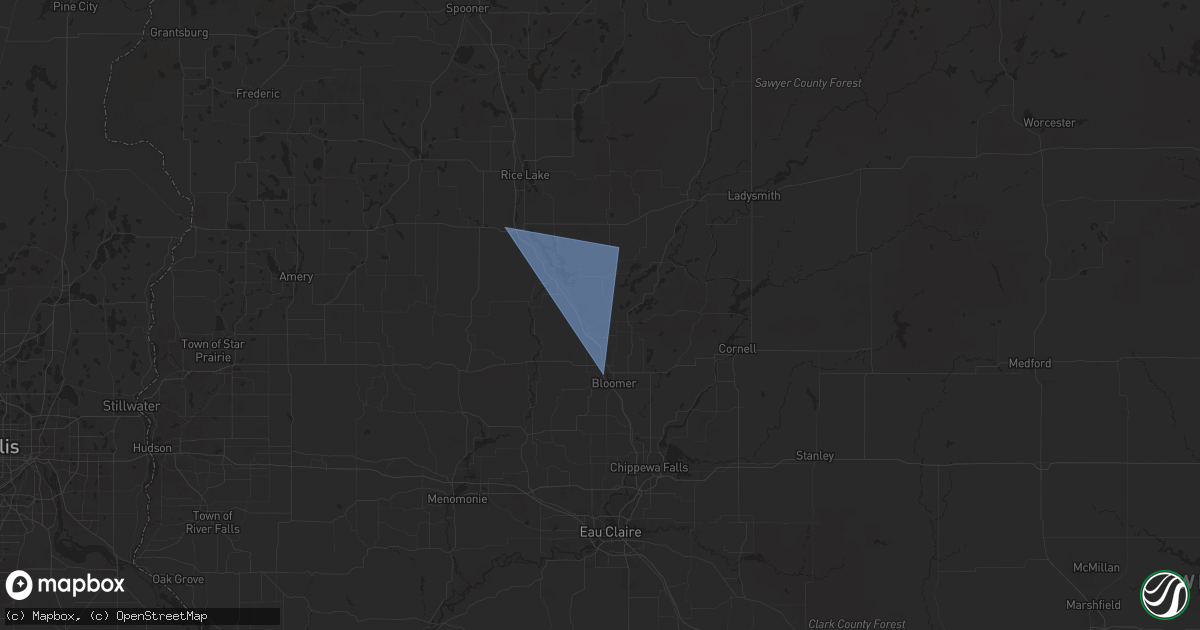 Hail map in New Auburn, WI on August 27, 2024