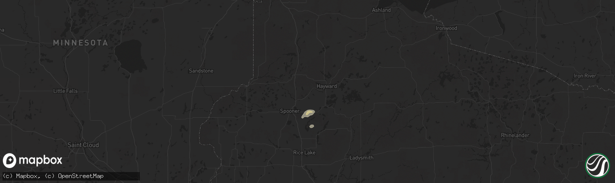 Hail map in Springbrook, WI on August 27, 2024