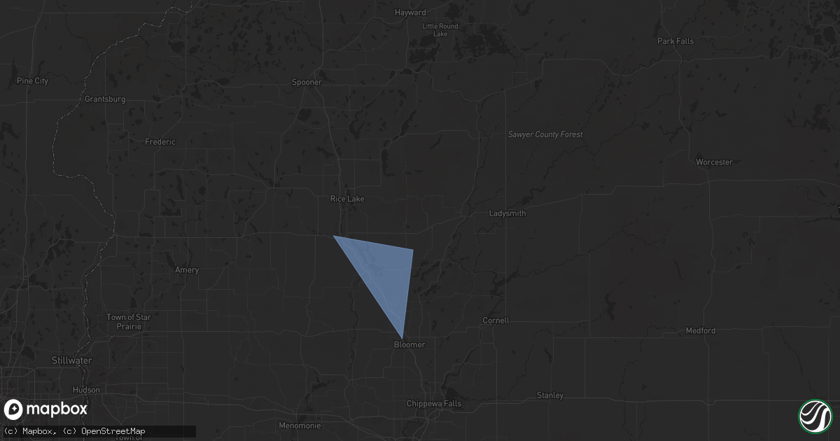 Hail map in Weyerhaeuser, WI on August 27, 2024
