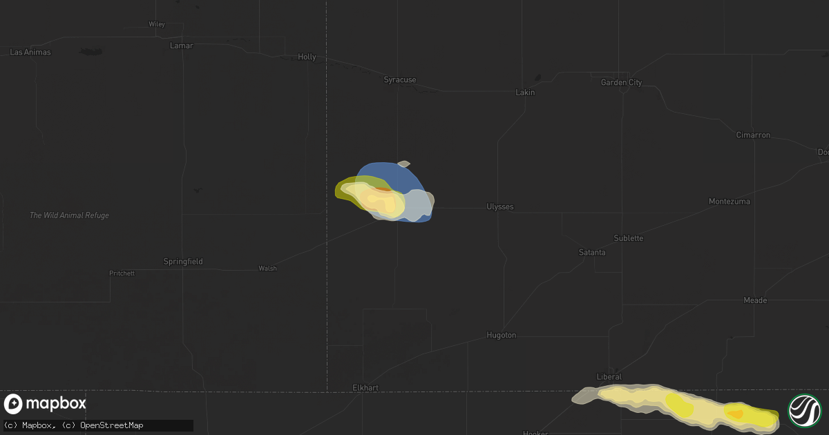 Hail map in Johnson, KS on August 27, 2025