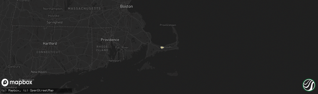 Hail map in West Barnstable, MA on August 27, 2025