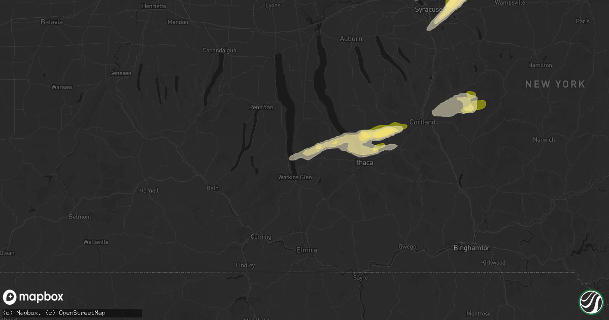Hail map in Burdett, NY on August 27, 2026