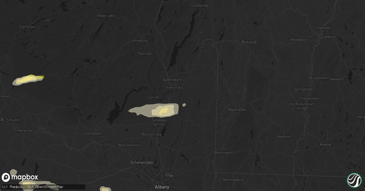 Hail map in Fort Edward, NY on August 27, 2026