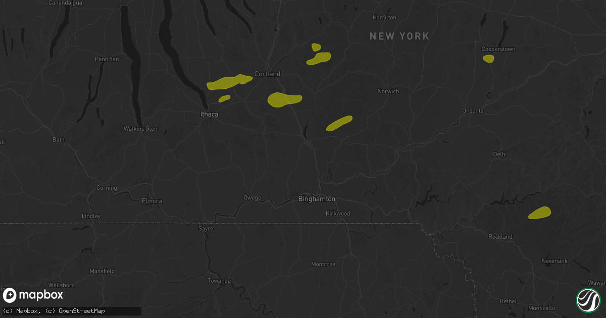 Hail map in Glen Aubrey, NY on August 27, 2026