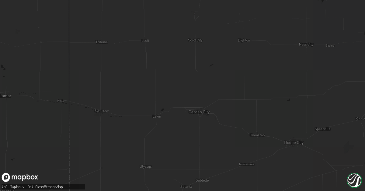 Hail map in Holcomb, KS on August 27, 2026