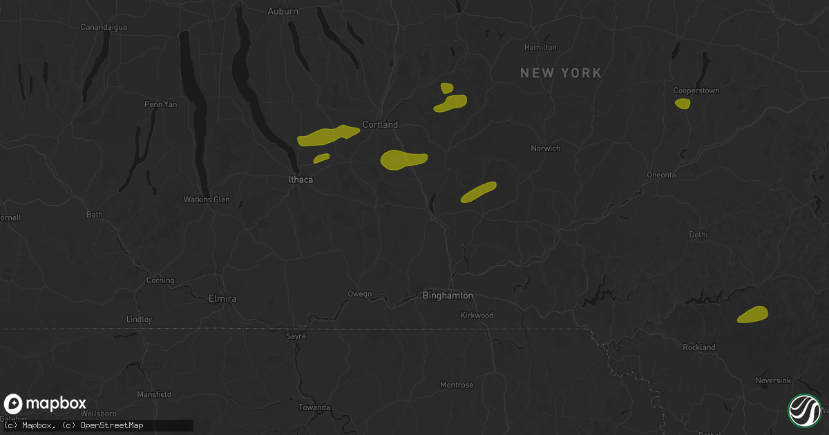 Hail map in Lisle, NY on August 27, 2026