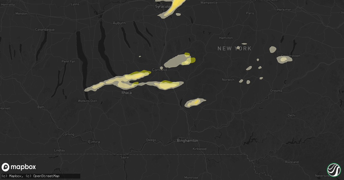 Hail map in Marathon, NY on August 27, 2026