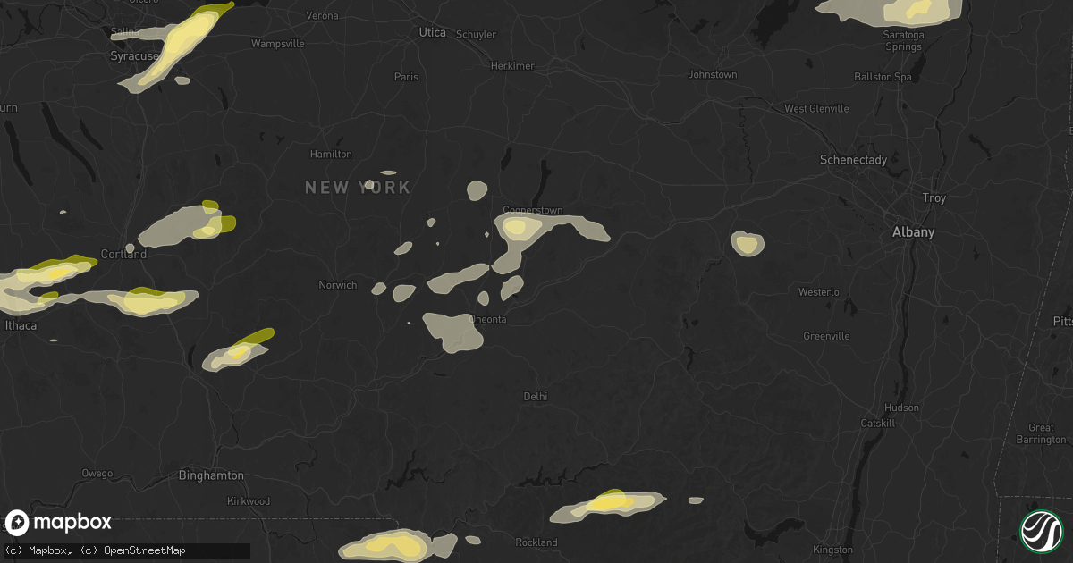 Hail map in Maryland, NY on August 27, 2026
