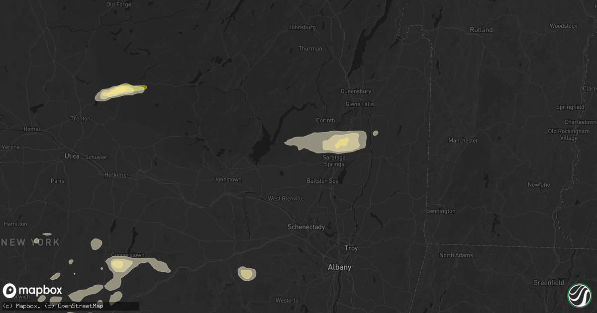 Hail map in Middle Grove, NY on August 27, 2026