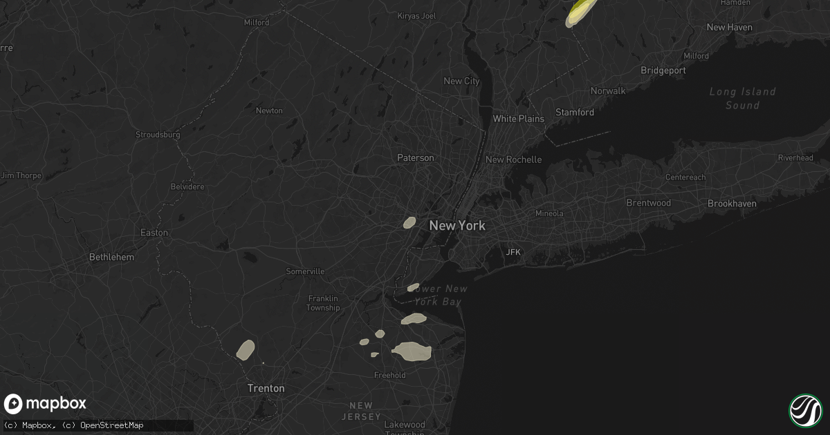 Hail map in Newark, NJ on August 27, 2026