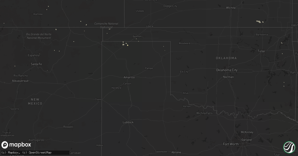 Hail map on August 28, 2011