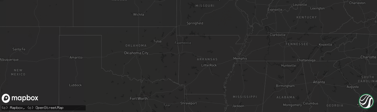 Hail map in Mississippi on August 28, 2012