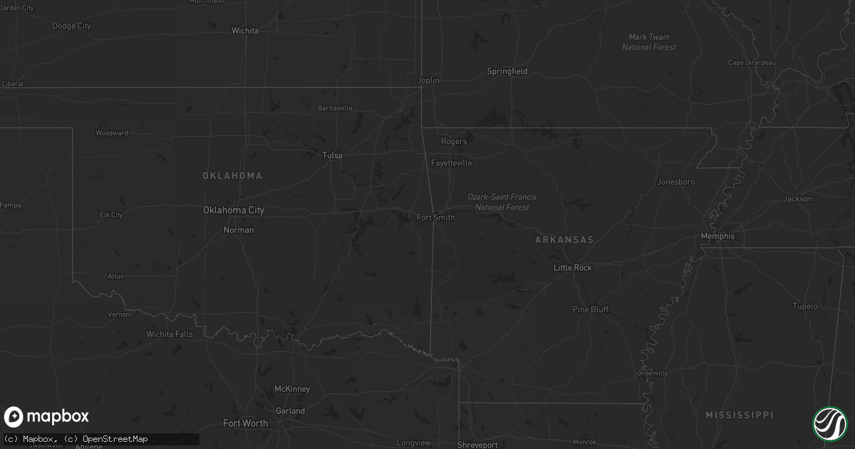 Hail map on August 28, 2012