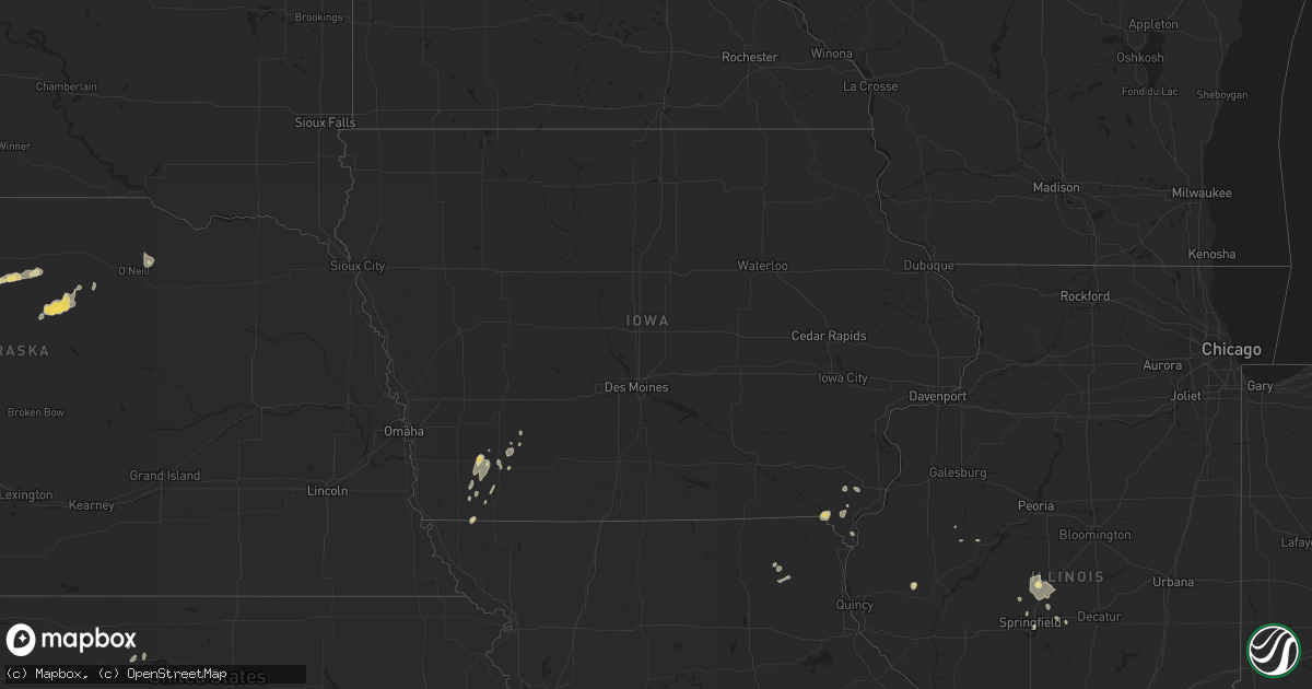 Hail map in Iowa on August 28, 2014