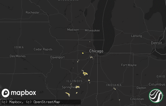 Hail map preview on 08-28-2017