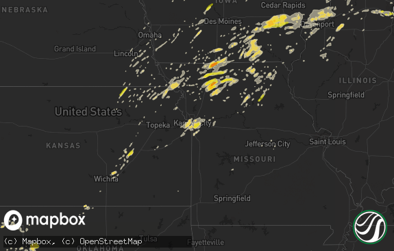 Hail map preview on 08-28-2018