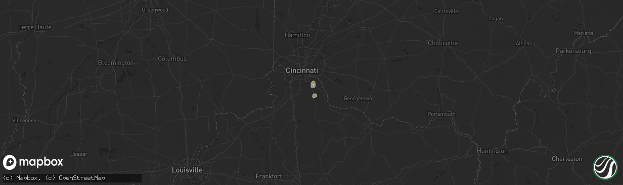 Hail map in Alexandria, KY on August 28, 2024