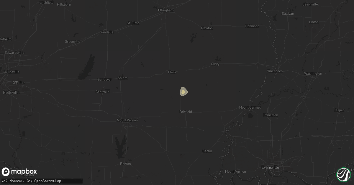 Hail map in Cisne, IL on August 28, 2024