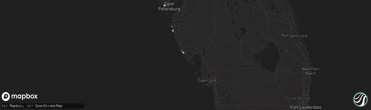 Hail map in Englewood, FL on August 28, 2024