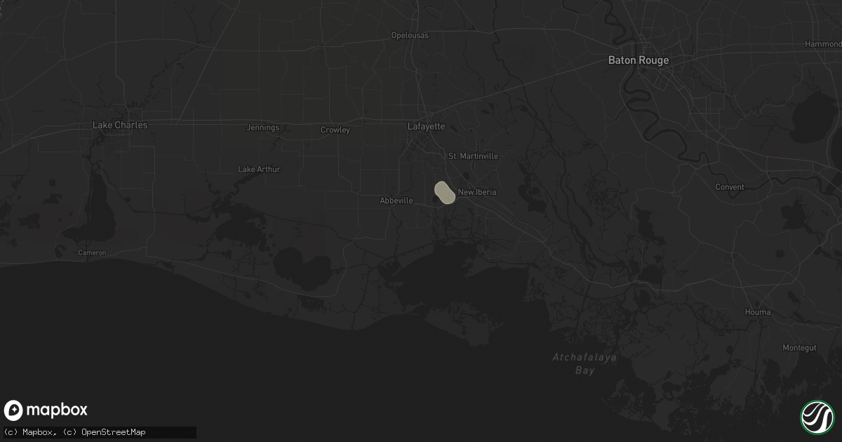 Hail map in Erath, LA on August 28, 2024