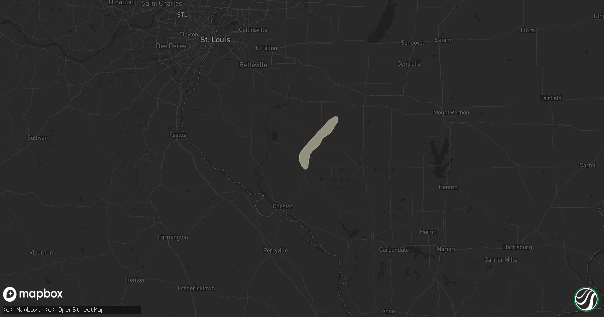 Hail map in Sparta, IL on August 28, 2024