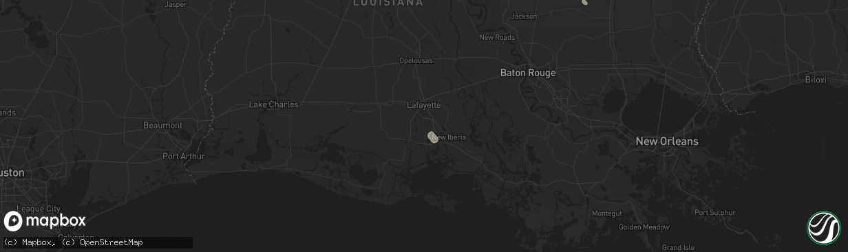 Hail map in Youngsville, LA on August 28, 2024