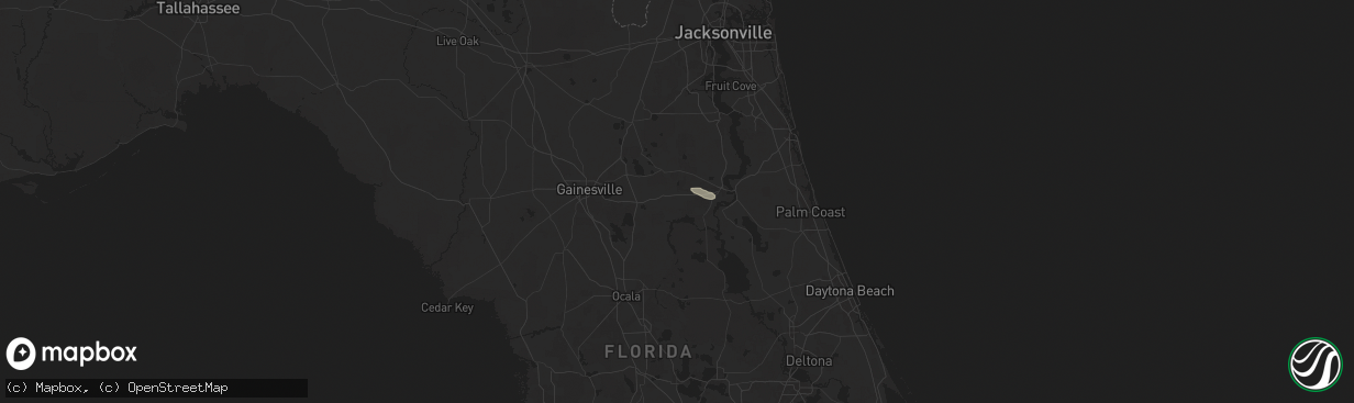 Hail map in Interlachen, FL on August 28, 2025