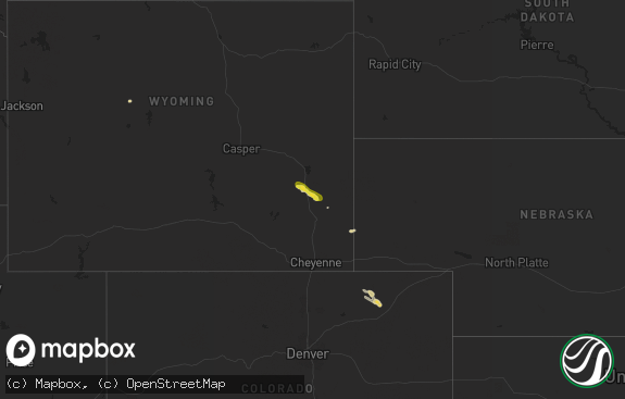 Hail map preview on 08-28-2025