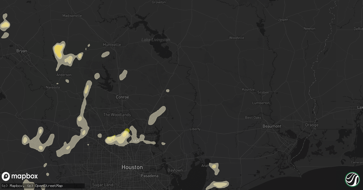 Hail map in Cleveland, TX on August 28, 2026