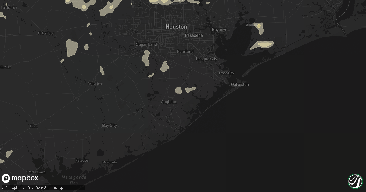 Hail map in Danbury, TX on August 28, 2026