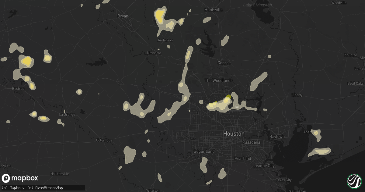 Hail map in Hockley, TX on August 28, 2026