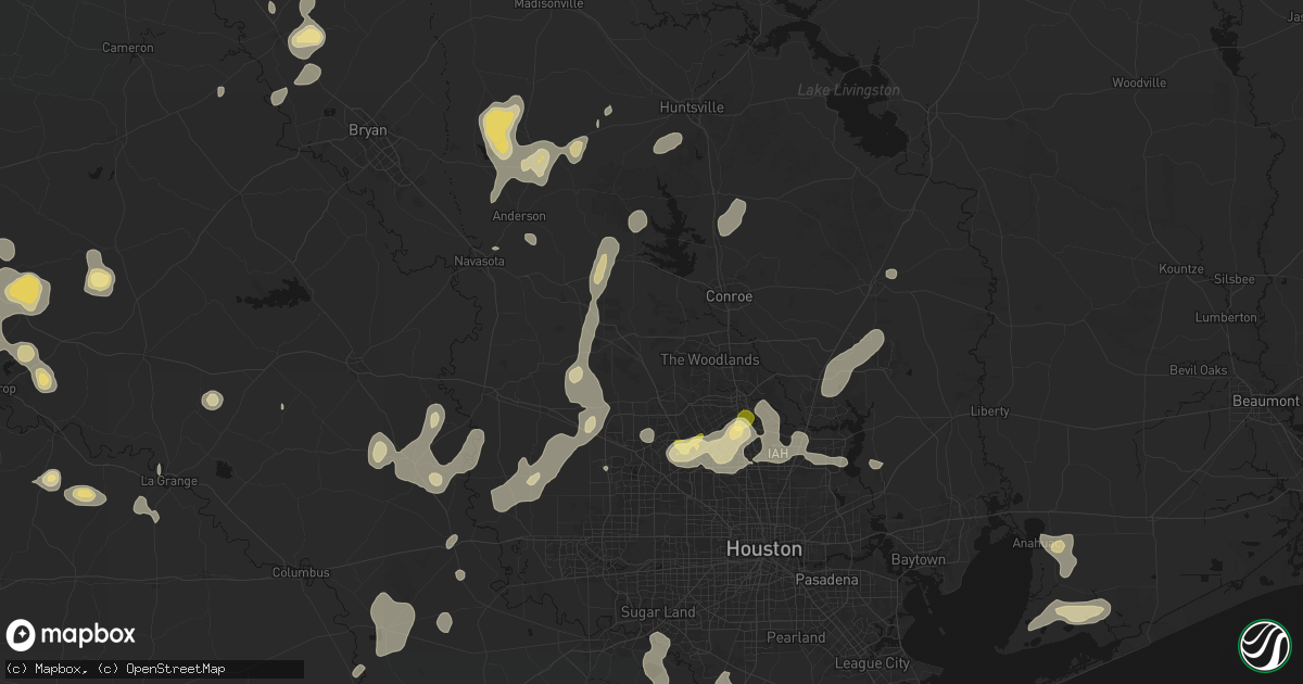 Hail map in Magnolia, TX on August 28, 2026