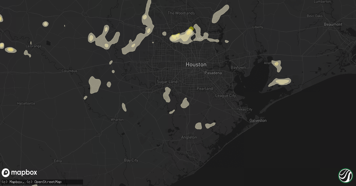 Hail map in Missouri City, TX on August 28, 2026