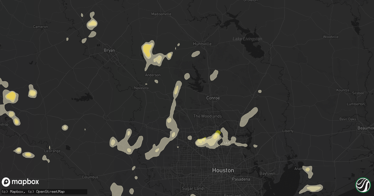 Hail map in Montgomery, TX on August 28, 2026