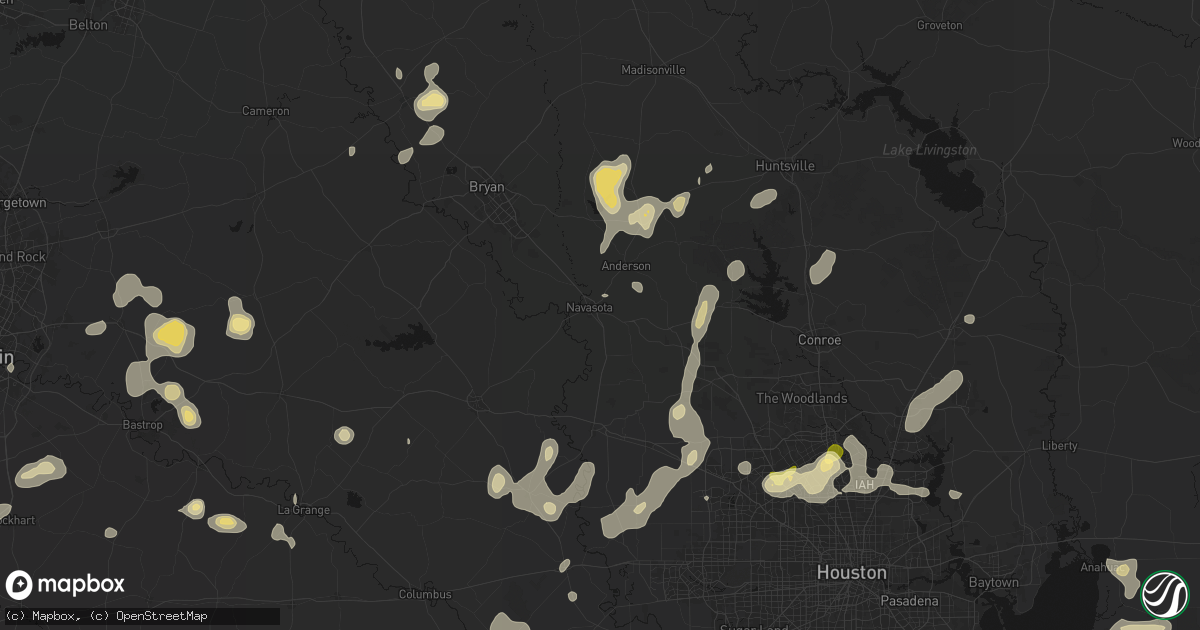 Hail map in Navasota, TX on August 28, 2026