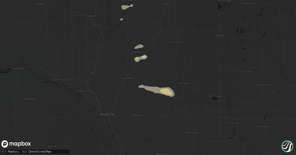 Hail map in Remsen, IA on August 28, 2026