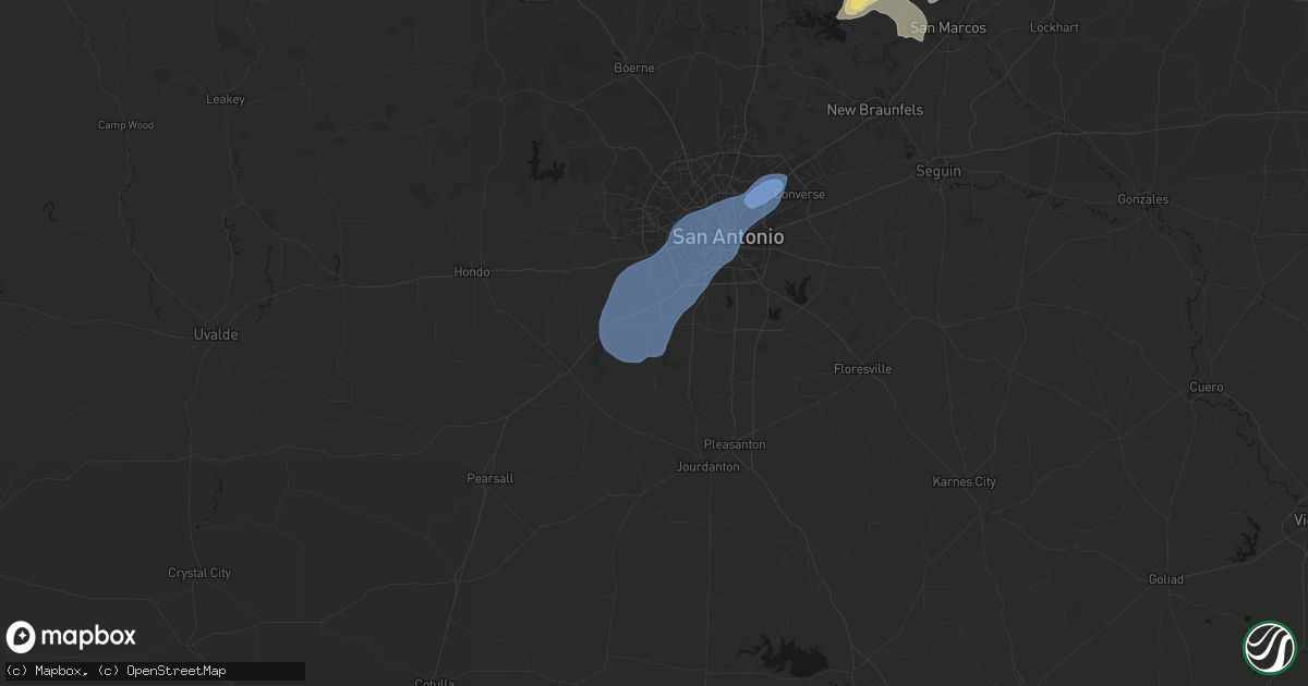 Hail map in Somerset, TX on August 28, 2026