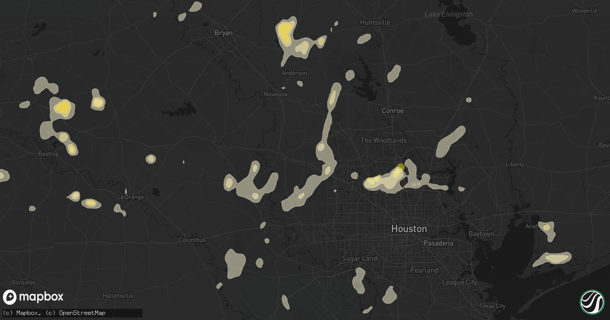 Hail map in Waller, TX on August 28, 2026