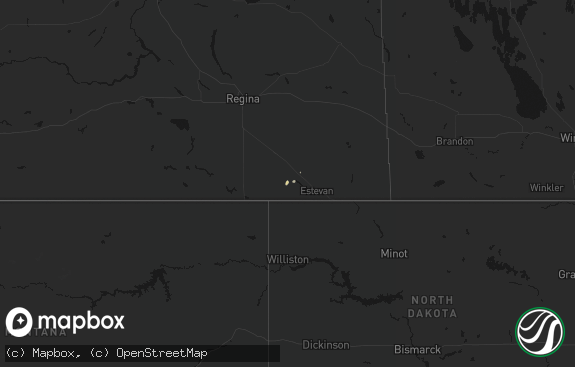 Hail map preview on 08-28-2026