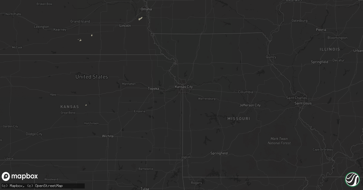 Hail map on August 29, 2011