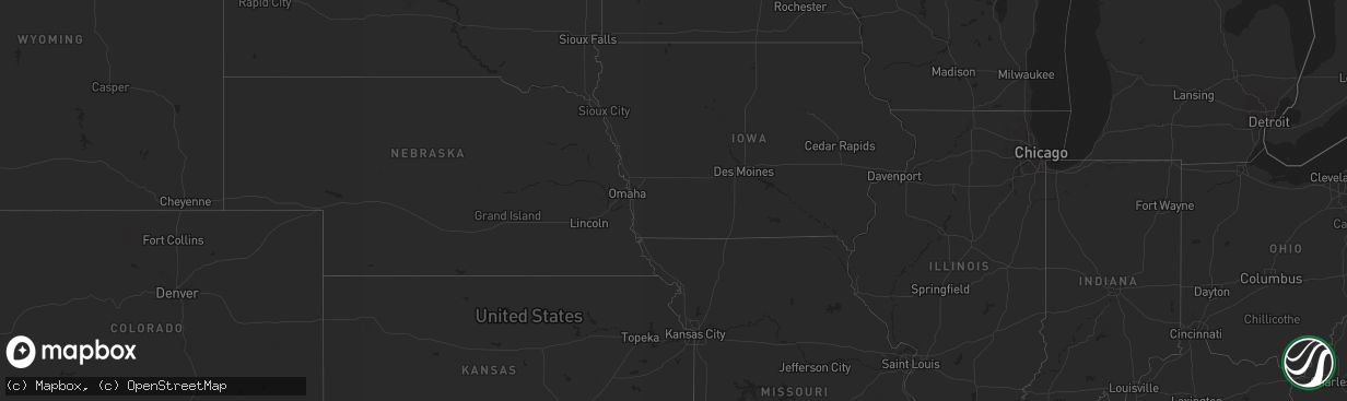 Hail map in Arizona on August 29, 2013