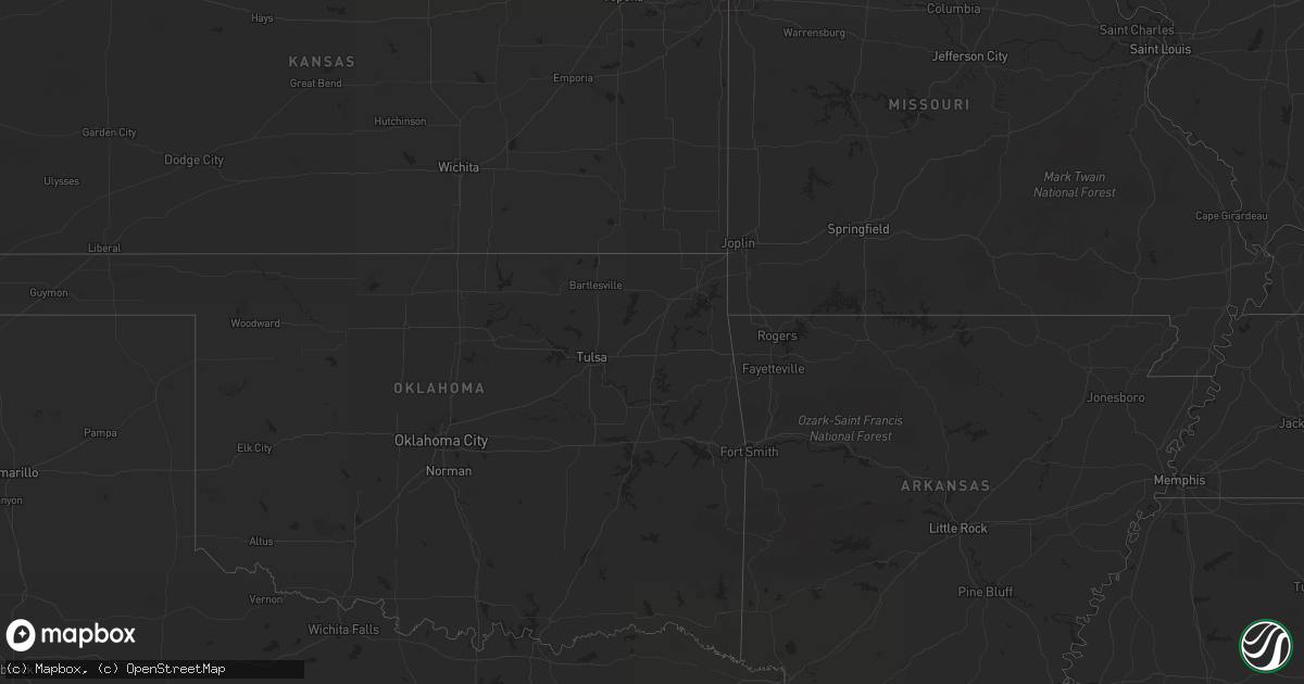 Hail map on August 29, 2013