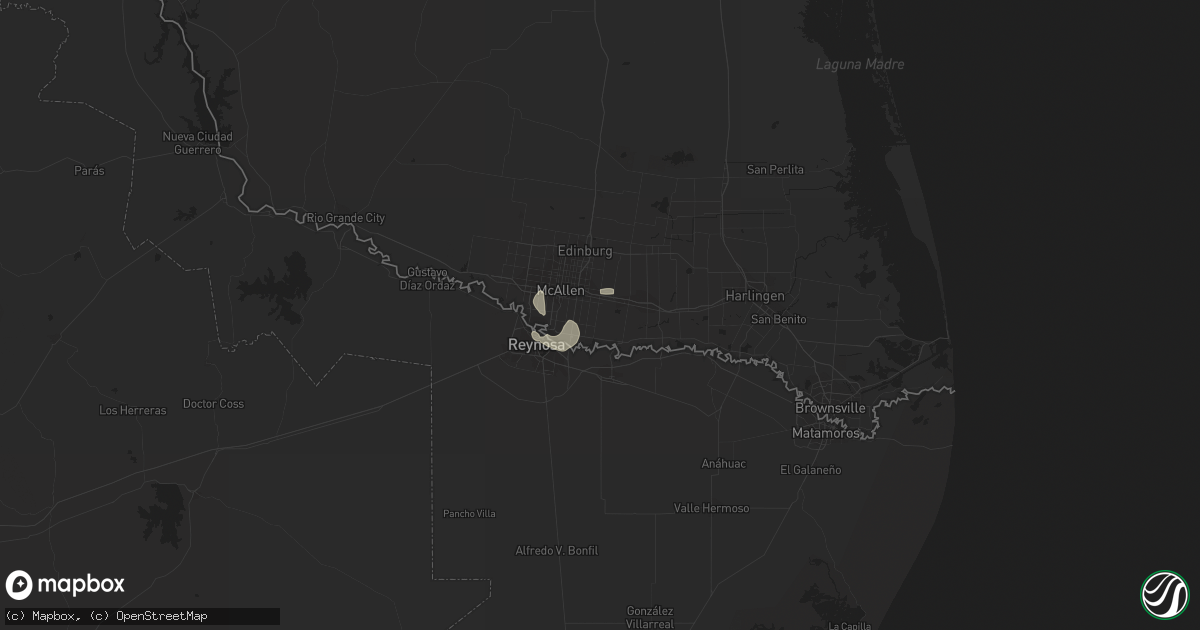 Hail map in Alamo, TX on August 29, 2014