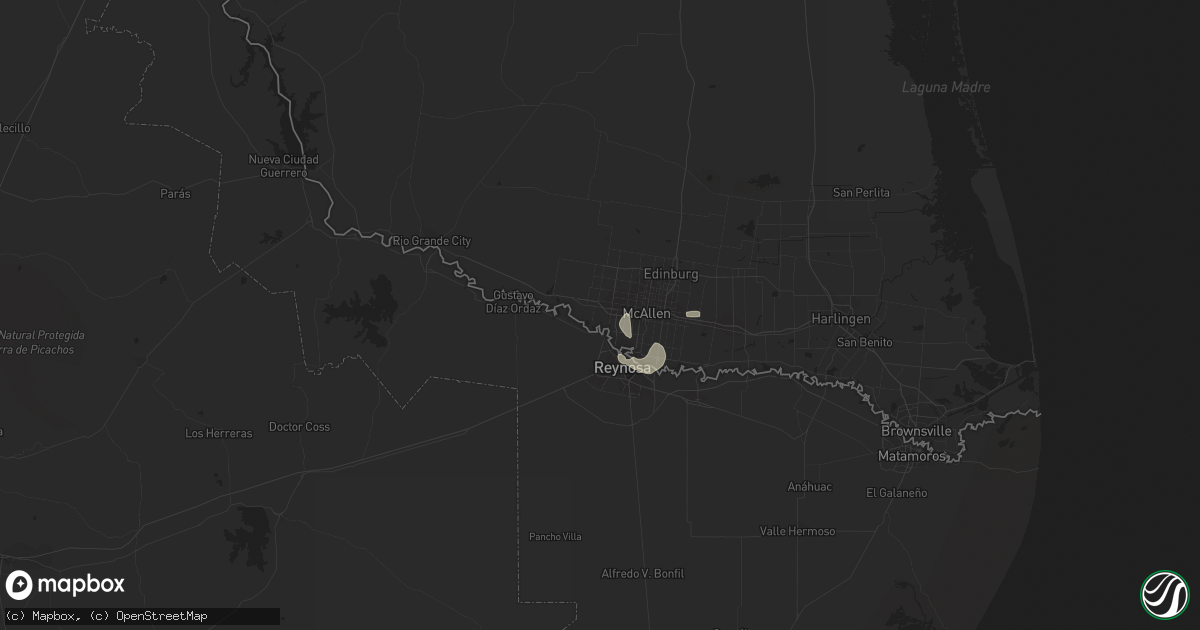 Hail map in Mission, TX on August 29, 2014