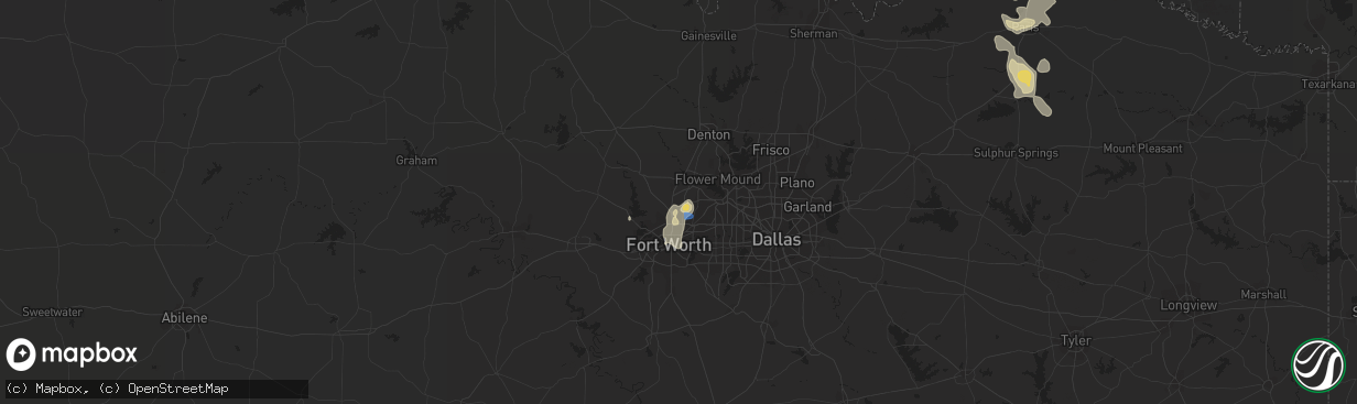 Hail map in Keller, TX on August 29, 2020