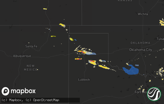 Hail map preview on 08-29-2020