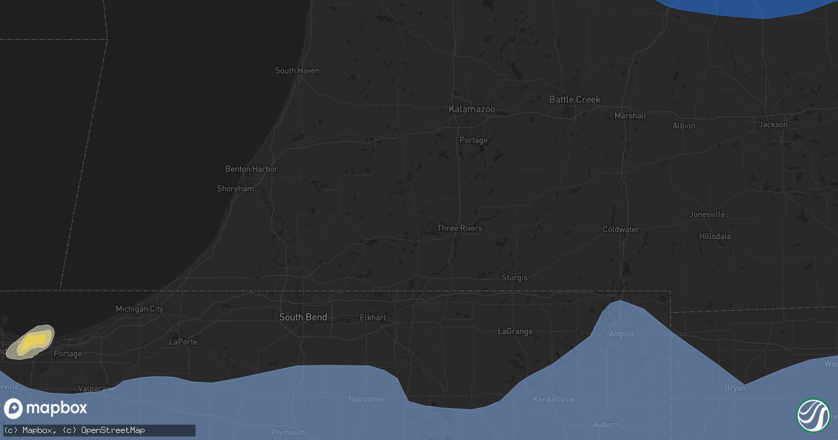 Hail map in Livonia, MI on August 29, 2022