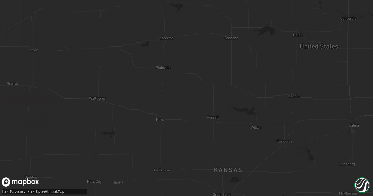 Hail map in Elk City, ID on August 29, 2023